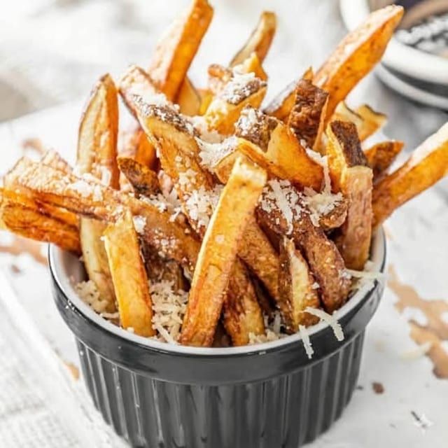 FrenchFries with Truffle and Parmesan Cheese.